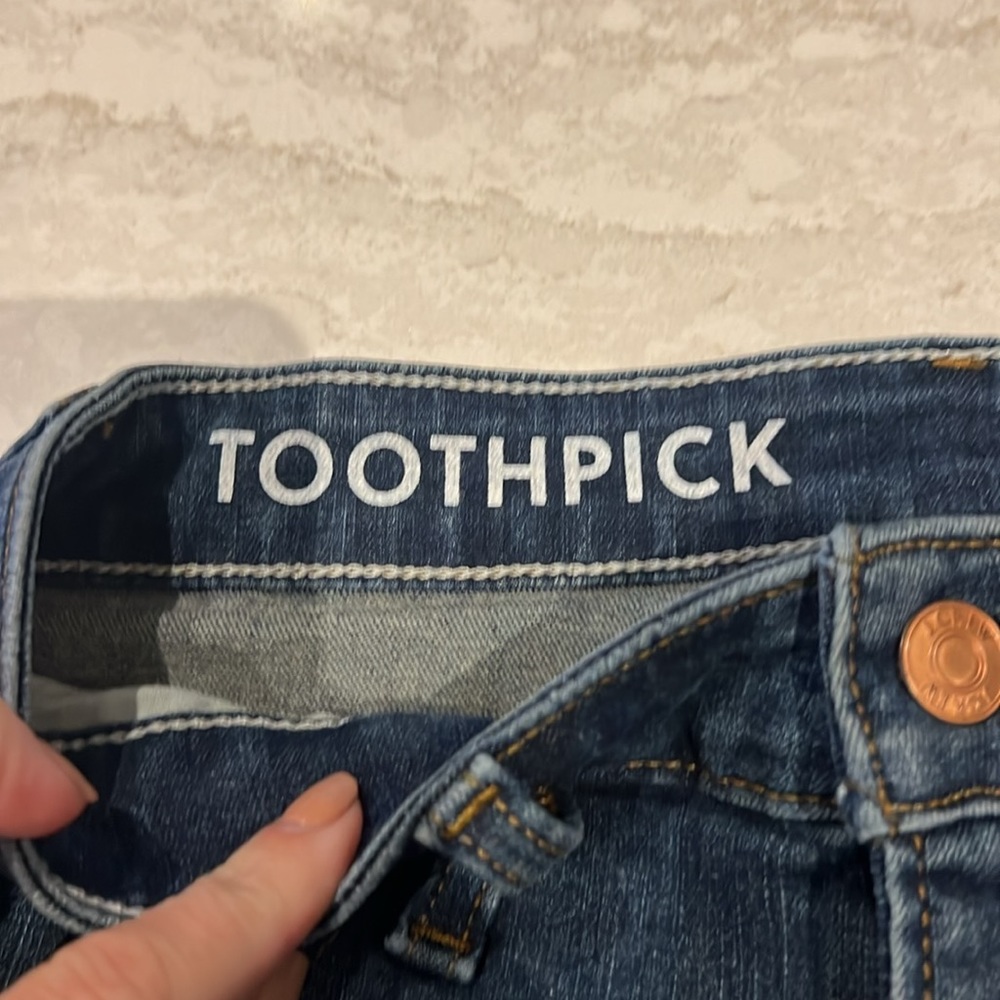 J Crew Toothpick High Rise Jeans - Picture 3 of 7